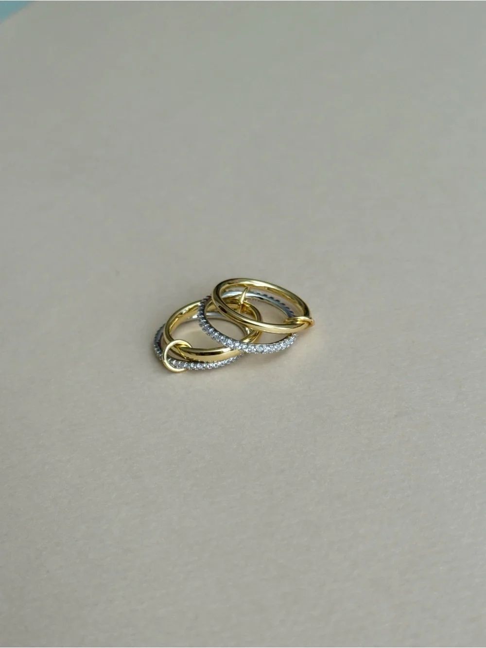 Diamond Multi-Band Stackable Ring D234 - Picture 5 of 8